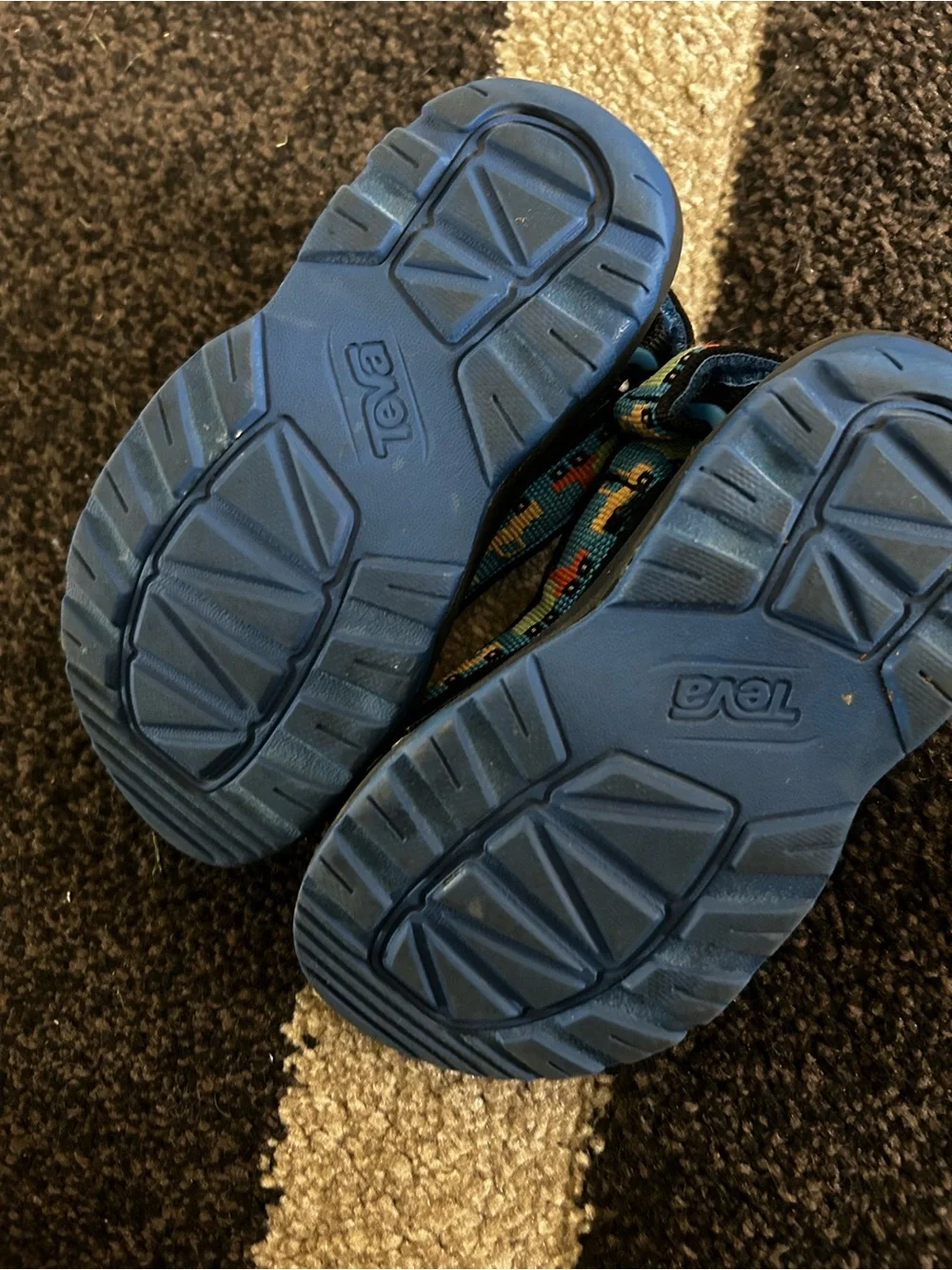 Kids Blue Adjustable Strap Sandals